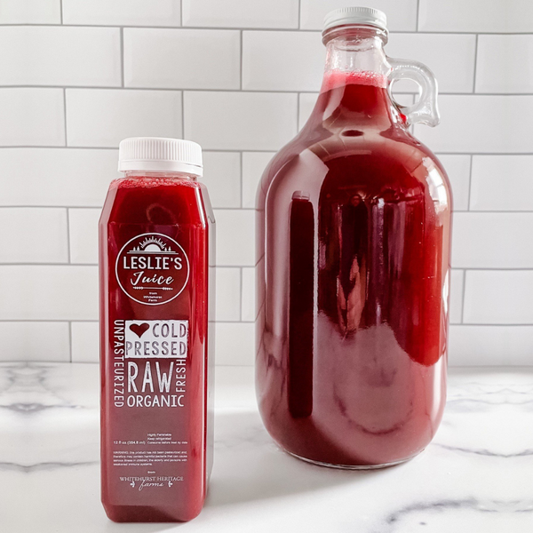 Whitehurst Heritage Farm Cold-Pressed Juice Dance to the Beet Leslie's Juice
